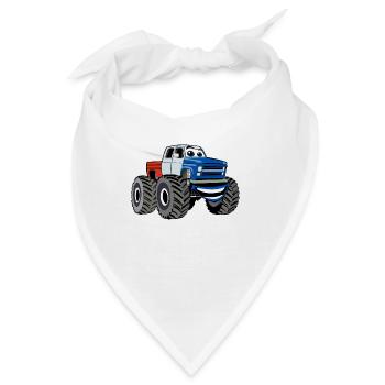 Monstertruck - Bandana - Weiß - Vorne