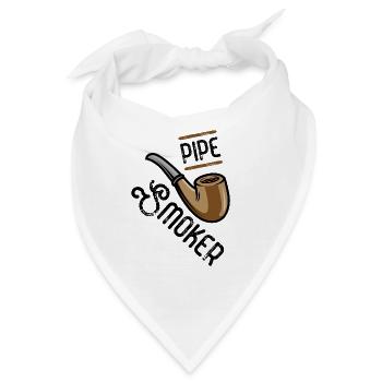 pfeifen raucher pfeife smoke - Bandana - Weiß - Vorne