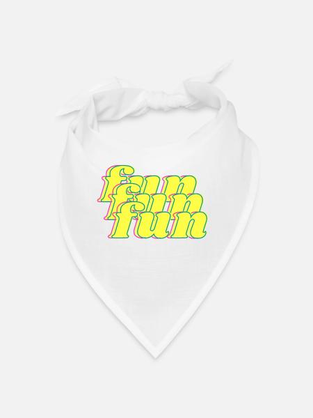 fun - Bandana - blanc - Devant