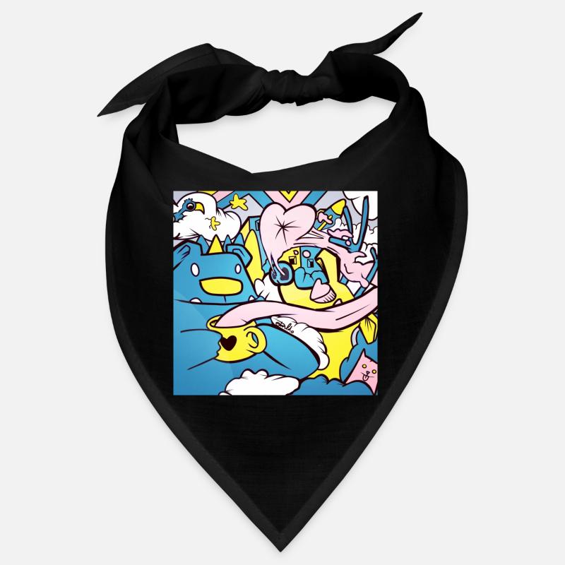Graffiti style bear Bandana