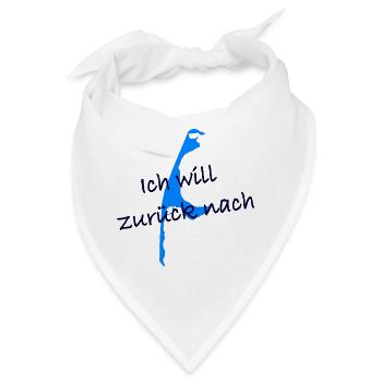 Ich will zurück nach Sylt - Bandana - Weiß - Vorne