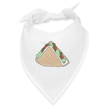 Döner *** blanko - Bandana - Weiß - Vorne