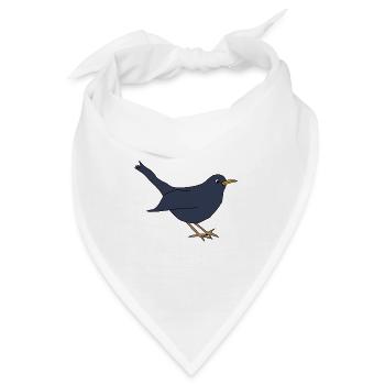 Amsel *** blanko - Bandana - Weiß - Vorne