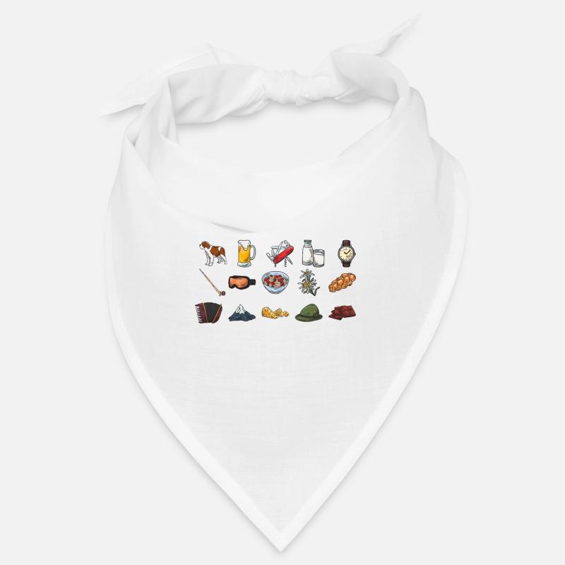 Switzerland Symbols - Swiss Elements Bandana