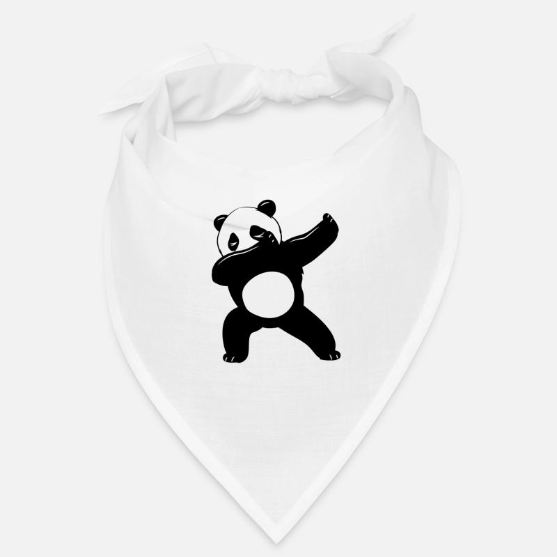 Funny Black And White Cute Panda Bear Dance Dab Bandana