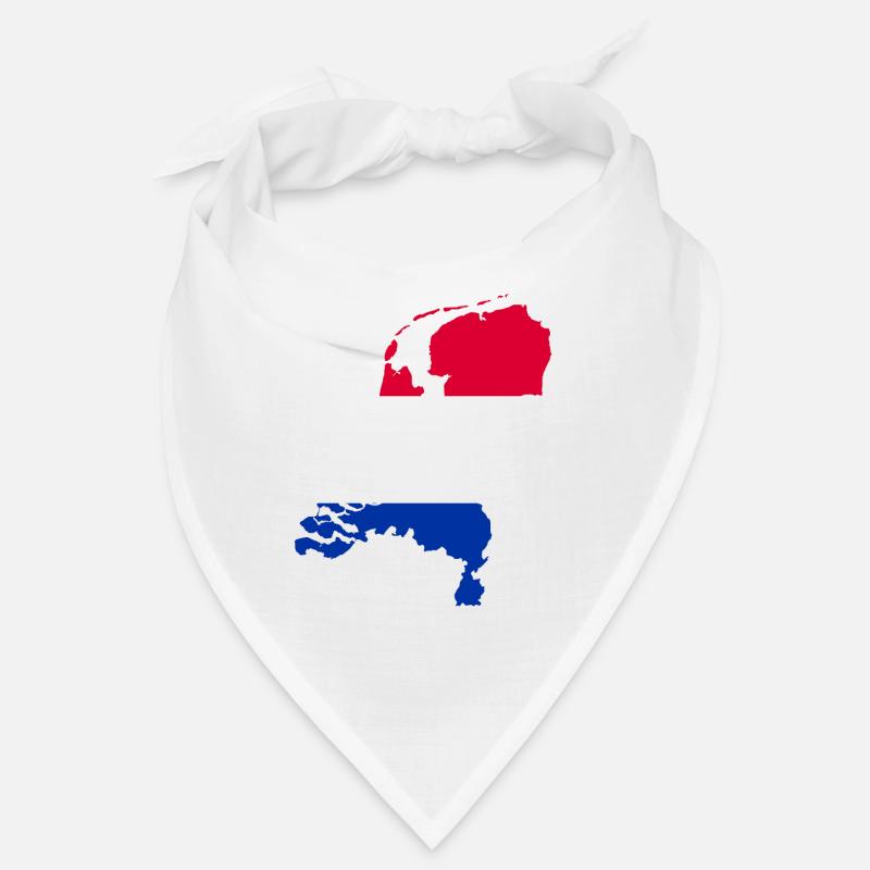 Pays-Bas Drapeau Carte Bandana