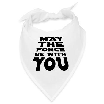 mandalorian möge die Kraft mit dir sein - Bandana - Weiß - Vorne