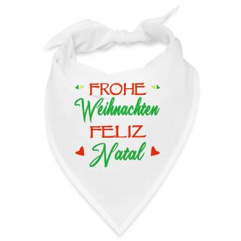 Deutsch-Brasilianer Weihnachten Feliz Natal - Bandana - Weiß - Vorne
