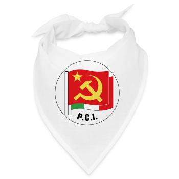 Kommunistische Partei Italiens - Bandana - Weiß - Vorne