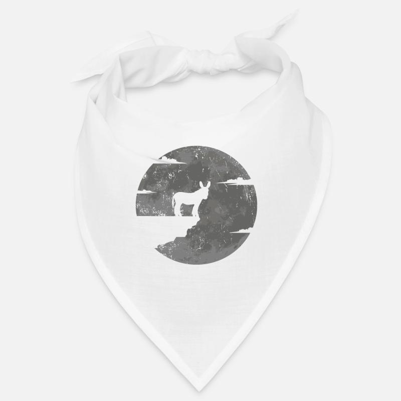 Esel Mond Maultier - Bandana - Weiß