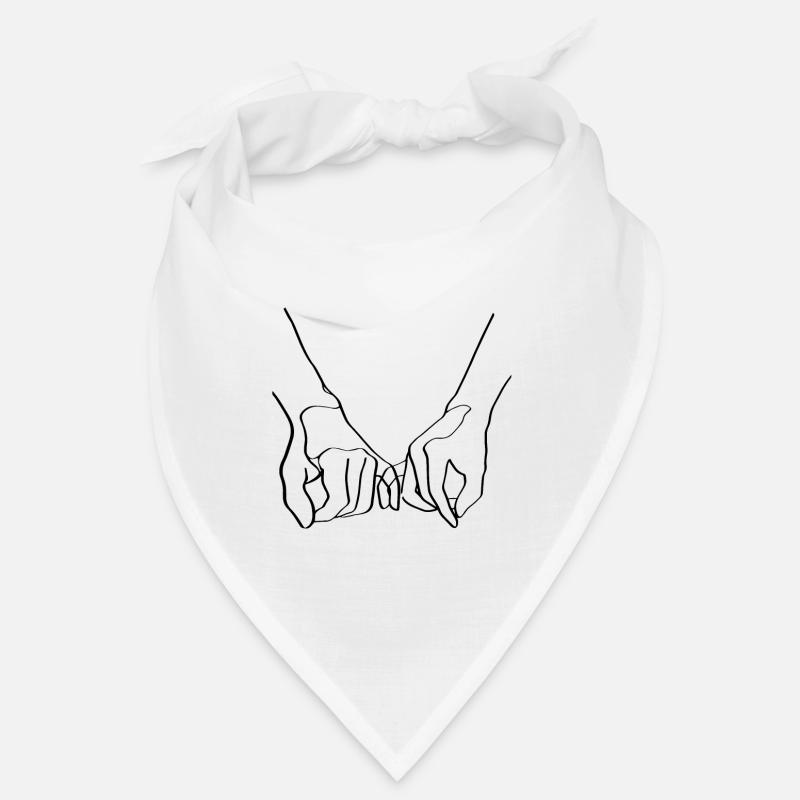 Drawing friendship hands fingers Bandana