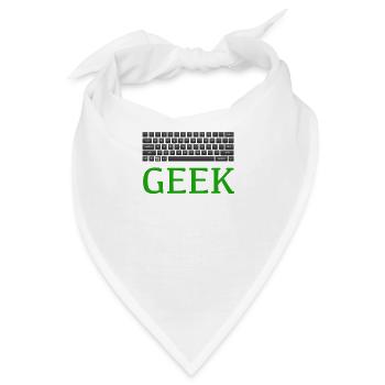 Geek - Bandana - Weiß - Vorne