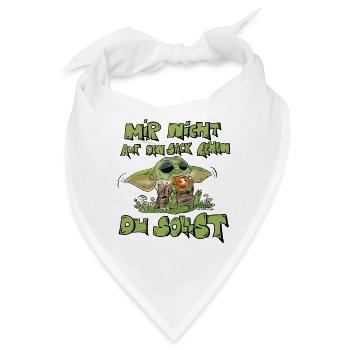 Mir nicht auf den Sack gehen du sollst - Bandana - Weiß - Vorne