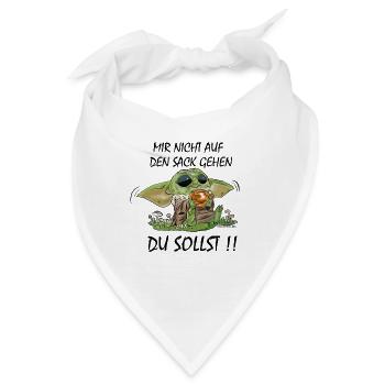 Mir nicht auf den Sack gehen du sollst - Bandana - Weiß - Vorne