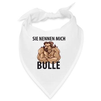 Lustiges Pumper, Fitness Geschenk - Bandana - Weiß - Vorne