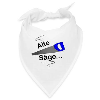 Alte Säge - Bandana - Weiß - Vorne