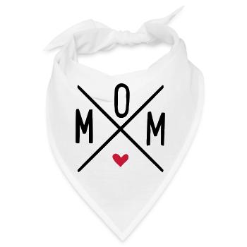 mom - Bandana - Weiß - Vorne