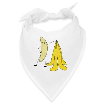 Lustige Bilder Banane - Bandana - Weiß - Vorne