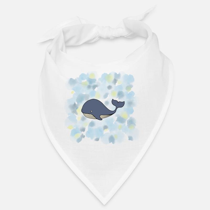Wal Blauwal - Bandana - Weiß