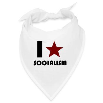 Sozialismus - Bandana - Weiß - Vorne