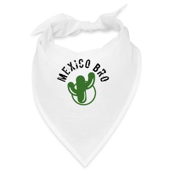 Mexico Bro - Bandana - Weiß - Vorne
