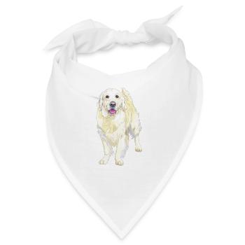 Golden Retriever - Bandana - Weiß - Vorne