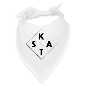 Skat - Bandana - Weiß - Vorne