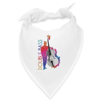 Kontrabass - Bandana - Weiß - Vorne