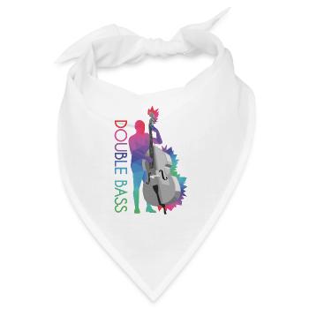 Kontrabass - Bandana - Weiß - Vorne