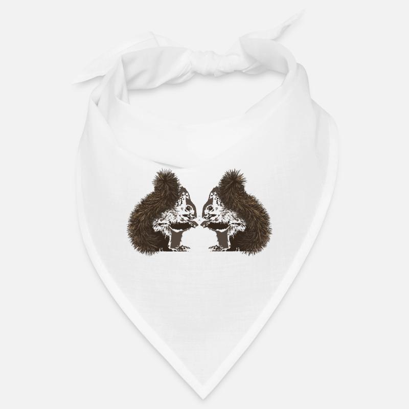 Écureuils, écureuils - Bandana - blanc