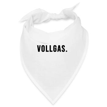 Vollgas - Bandana - Weiß - Vorne