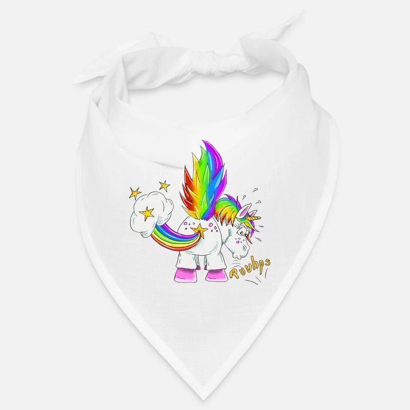 Upsi ein Pupsi Einhorn - Bandana - Weiß