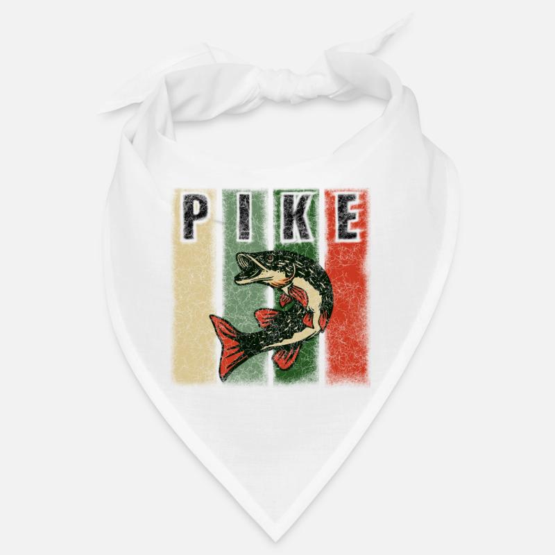 Brochet de poisson - Bandana - blanc