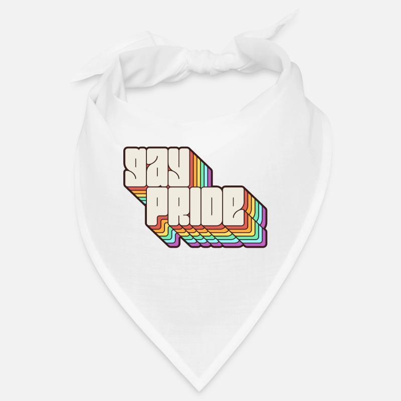 Gay Pride Regenbogen Schatten Statement Bandana