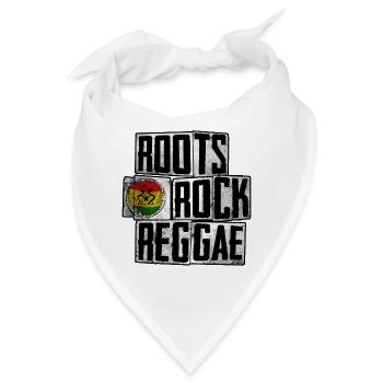 Roots Rock Reggae Design - Bandana - Weiß - Vorne