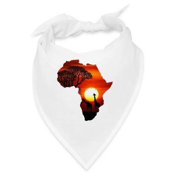 Kontinent Afrika Safari - Bandana - Weiß - Vorne