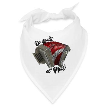 Do spuit d'Musi | ZiachON! - Bandana - Weiß - Vorne