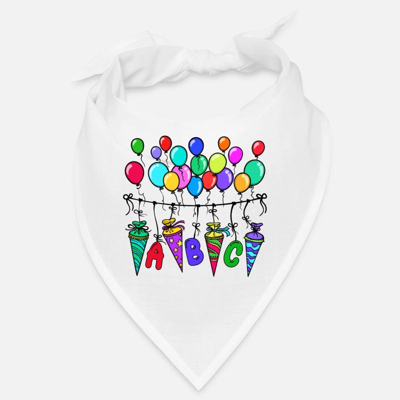 Schule Schultag Schulanfang Schulstart Lernen - Bandana - Weiß