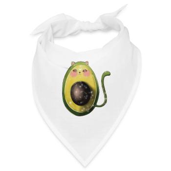 Avocado katze avogato - Bandana - Weiß - Vorne