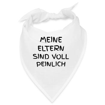 Meine Eltern sind voll peinlich - Bandana - Weiß - Vorne