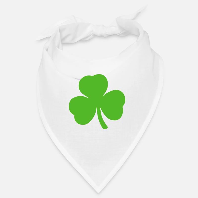 Trèfle à trois feuilles trèfles du jour de l’an Bandana