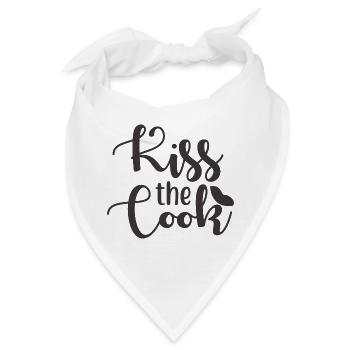 Kiss The Cook - Bandana - Weiß - Vorne