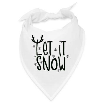 Let It Snow - Bandana - Weiß - Vorne
