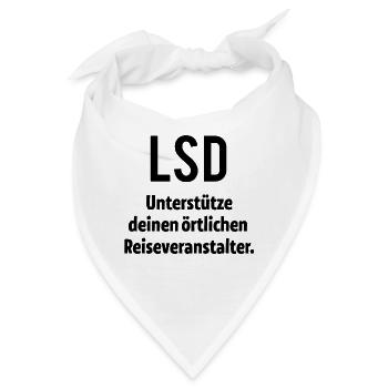 LSD Unterstütze den örtlichen Reiseveranstalter - Bandana - Weiß - Vorne
