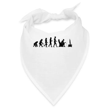 Gamer Zocken Nerd Esports Spielkonsole Evolution - Bandana - Weiß - Vorne