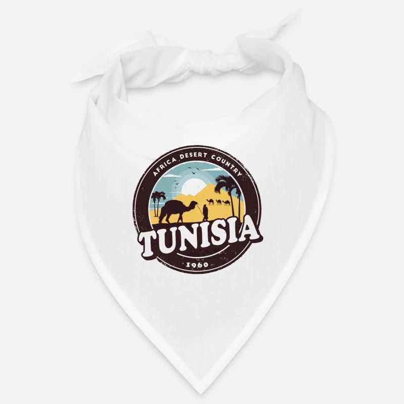 Tunesien Wüsten Design mit Kamelen / Geschenkidee Bandana