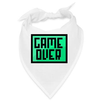 Game Over Gaming Spielkonsole Statement Videospiel - Bandana - Weiß - Vorne