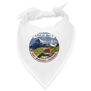 Eiger, Perle der Alpen - Bandana - Weiß - Vorne