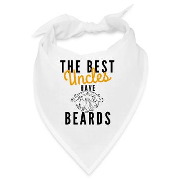 The best Uncles have Beards - Bandana - Weiß - Vorne
