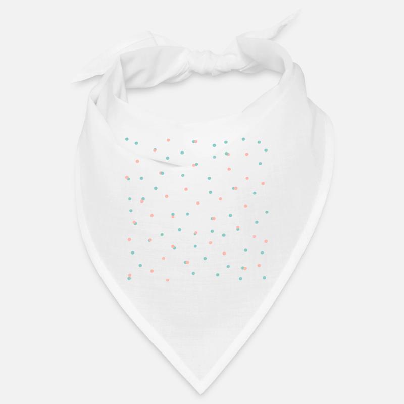Confetti pattern in coral & blue Bandana